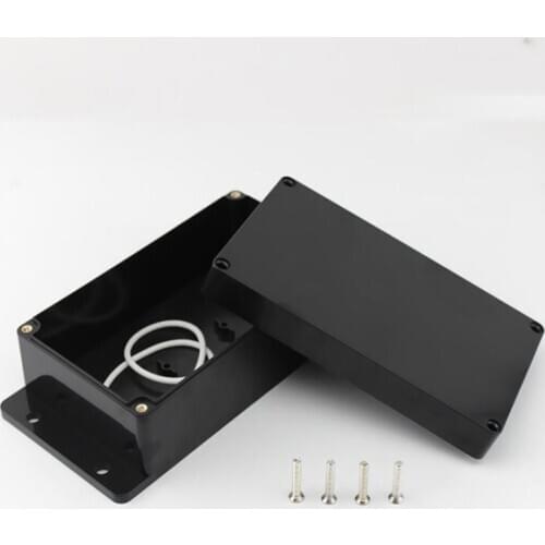 Plastic Waterproof Cover Electronic Project Instrument Enclosure DIY Box Case Junction Box Housing Black