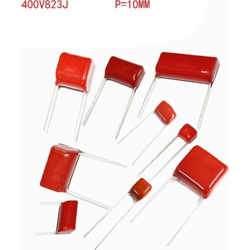 New 20PCS 400V823J 823J400V Pitch 10MM 400V 823J 82NF CBB22 Polypropylene film capacitor