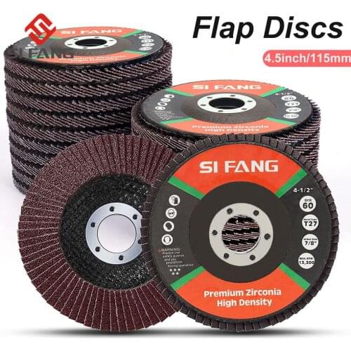 10pcs 4.5inch Professional Flap Discs 115mm Sanding Discs 60/80/100/120/320 Grit Grinding Wheels Blades for Angle Grinder