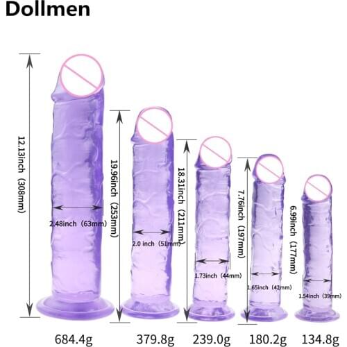 Realistic Dildo With Super Strong Suction Cup Erotic Jelly Dildo Sex Toys for Woman Artificial Penis G-spot Simulation