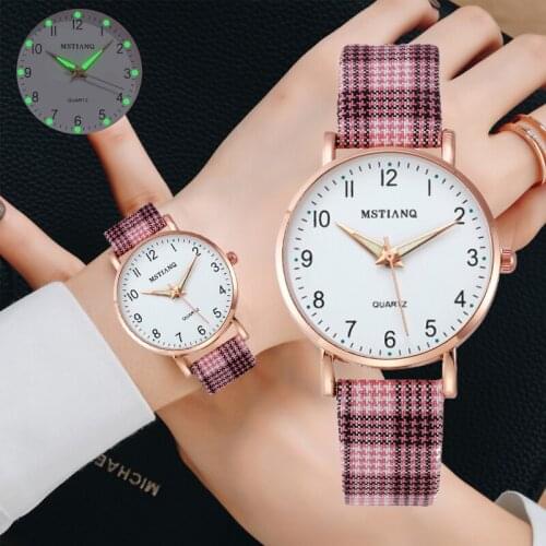 Nice Pop Women Watches Simple Small Watch Leather Strap Casual Sports Wrist Clock Dress Vintage Wristwatches Ladie Watch