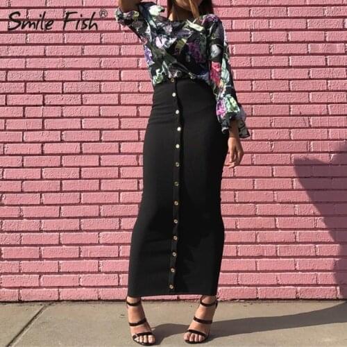 SMILE FISH High-waisted Pencil Skirts