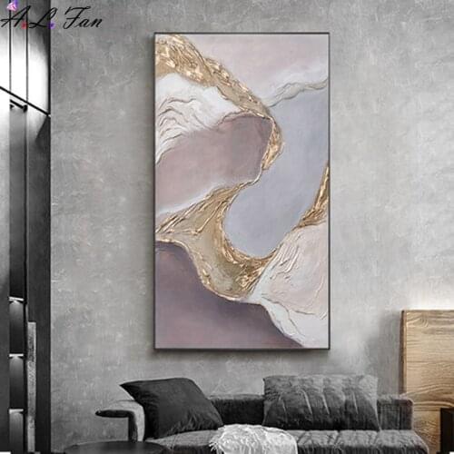 Light luxury abstract vertical decorative painting high-end modern minimalist atmosphere living room background wall bedroom dec