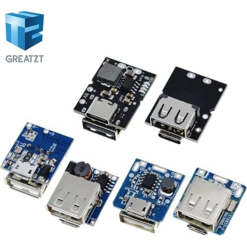 Type-C USB 5V 2A Boost Converter Step-Up Power Module Lithium Battery Charging Protection Board LED Display USB For DIY Charger