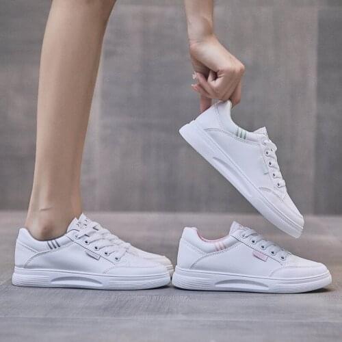 Women Shoes 2021 Fashion Non Slip White Shoes Women Casual Flats Shoes Women Platform Lace Up Running Shoes Sapatos De Mujer