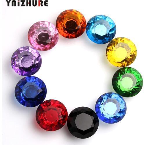 1PCS K9 Crystal Glass 40mm Diamond Furniture Handles Hardware Drawer Wardrobe Kitchen Cabinets Fashion Cupboard Door Pull Knobs