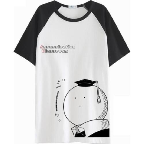 High-Q Anime Assassination Classroom print rock Korosensei hiphop lovers loose t-shirt tees t shirt