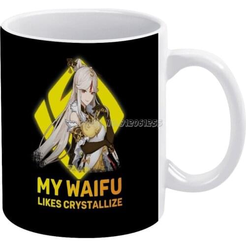 Genshin Waifu Ningguang White Mug 11oz Funny Ceramic Coffee Tea Milk Cups Genshin Genshin Genshin Genshin Genshin Vintage Genshi