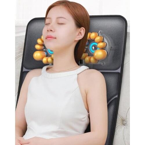 Wireless remote control posture corrector household multi-functional cervical back support smart whole body massage pad