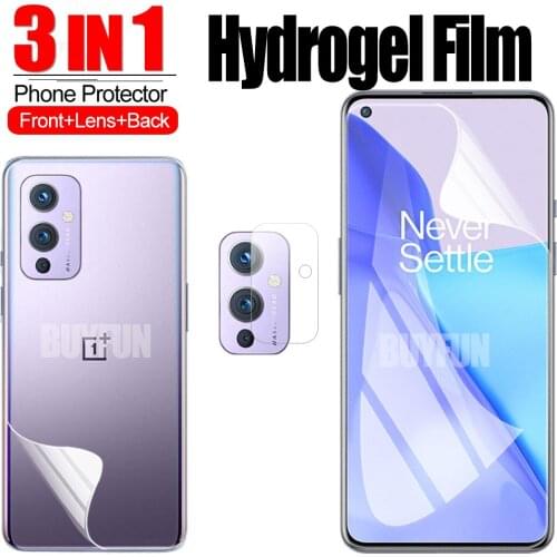 For 9 pro glass 3-in-1 Hydrogel Film For Oneplus 9 Pro 9R Screen Protector Camera Film For oneplus 9r 9 pro one plus screen film