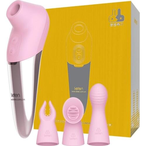 Leten Lightning High Suction Sucker Female Masturbation Massager Vibration Heating Charging Sex Sucking Toys For Women