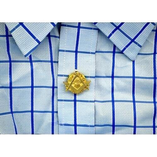 European Style Masonic Metal Button Exquisite Eye of Providence Pattern Cufflink Freemason Badge Mens Business Gift