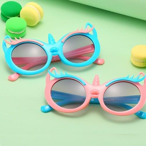 Cute Red Cartoon Kids Sunglasses Girls Pink Blue Children Glasses Baby Boys Black Eyeglasses