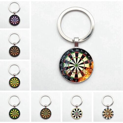 Fashion New Dart Target Pendant Keychain, Digital Target Keychain, Car Keychain Pendant Accessories Gift