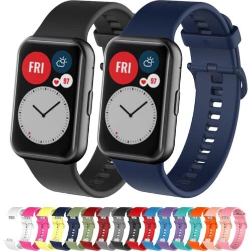 Soft silicone band for Huawei Watch Fit smartwatch Wristband Replacement Waterproof bracelet for Huawei Fit accessories