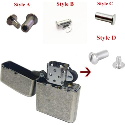 4 Styles Flint Steel Wheel Cam Rivets Set For ZP Kerosene Oil Lighter Repair Service Universal DIY Replacement Parts Wholesale