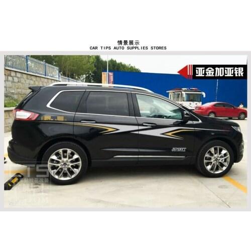 Sticker For Ford Edge Body Exterior Decoration Sticker Waistline Sticker Edge Cool Sticker Dynamic Car Sideline Film