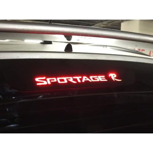 1 pc The carbon fiber car sticker of High mounted stop lamp for KIA Sportage Decorative car sticker