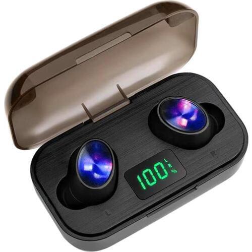 New Earphone F6 Wireless TWS Earbuds Bluetooth 5.1 Earsets Binaural call HIFI 8D stereo headsets With Charging Box Led display