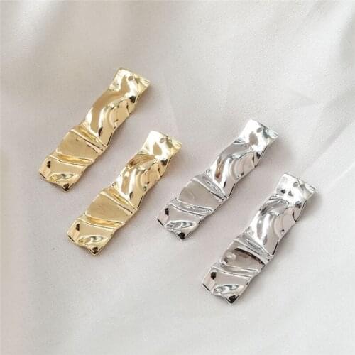 New style 50pcs/lot Water ripple geometry rectangle shape copper floating locket charms diy jewelry earring pendants accessory