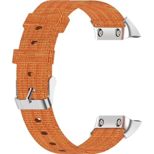 Pure Color Nylon Canvas Strap Fashionable Dial Wristwatch Present for Garmin Forerunner 35/30 Replacement Watch Band