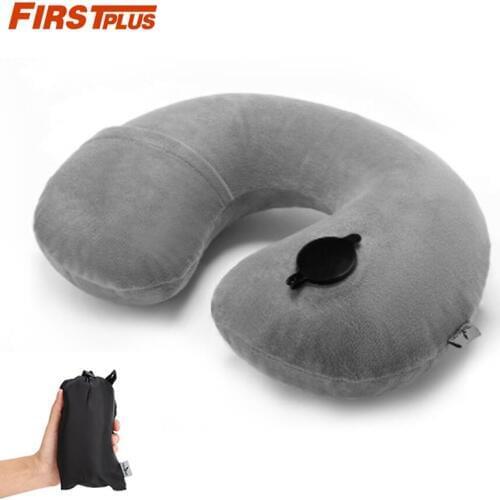 Portable Inflatable U Shape Pillow Car Seat Headrest Neck Pillows Airport Head Rest Support For Airplane Train Travel Air Trip
