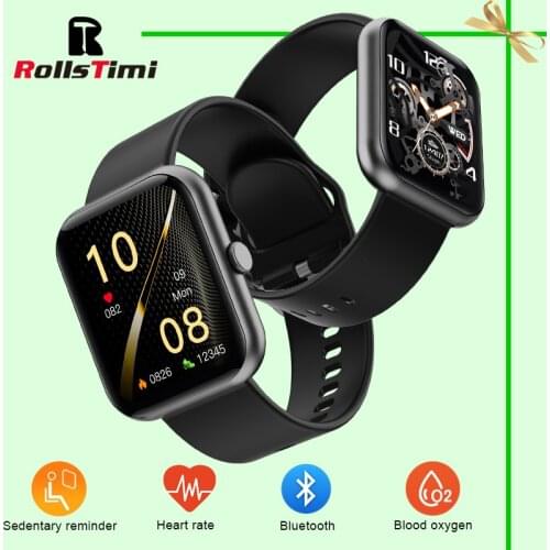 Rollstimi 2021 new bluetooth smart watch mens and womens heart rate monitor fitness sports watch activity fashion smart watch
