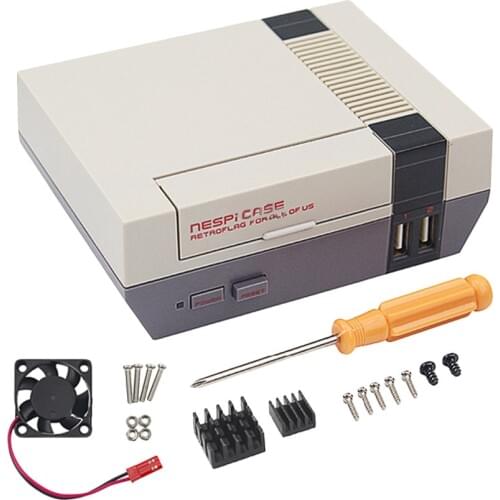 Specialized Shell Case Cover Skin Housing with Cooling And Disassemble Tools for Raspberry Pi 3B 2B B NESPi Accessories