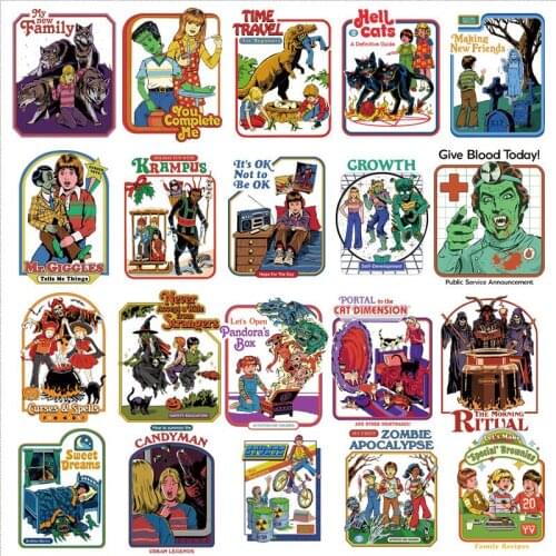 Stripes thermo Summon Demon Satan Fantasy World heat-sensitive patches stickers on clothes patches for jackets