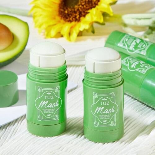 Green Tea Cleansing Solid Mask Purifying Clay Stick Mask Oil Control Moisturizing Anti-Acne Removal Blackhead Skin Care TSLM2