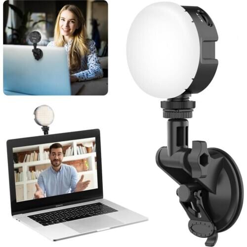 Ulanzi VIJIM VL69 LED Fill Light Round Dual Color Temperature Sucker Video Lamp LED Fill Light PC Metal 2500K-6500K