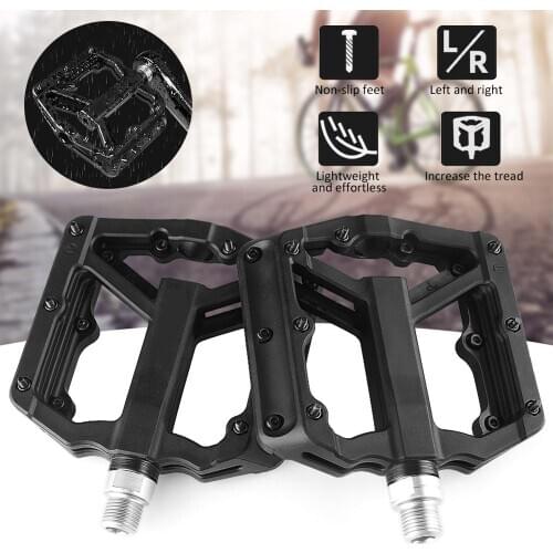Mountain Bike Pedal Ultralight Flat Nylon Bicycle Pedal Waterproof Bearing Bicycle Pedal Bike Accessories