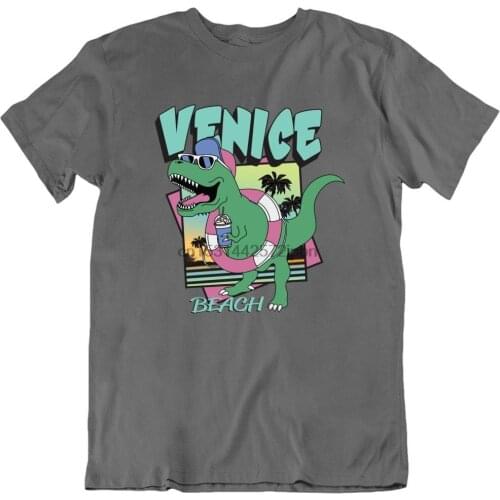 Venice Beach Vintage 80s Style Dinosaur T Shirt
