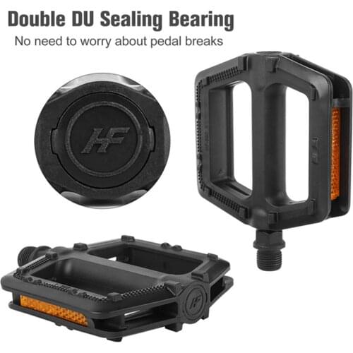 1 Pair Anti Slip Bicycle Pedals MTB Road Cycling Flat Platform Footboard Nylon Road bmx Mtb Pedals Flat Platform Bicycle Parts