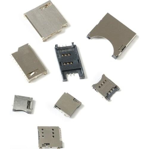 10pcs SD/MINI/TF/SIM/MICRO card holder card slot card holder card holder size/length body with self-elastic flip cover