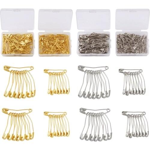 320pcs/lot Platinum/Golden Iron Safety Pins Curved Safety Pin for DIY Sewing Tools Needlework Accessories 28~38x7~9x2~2.5mm