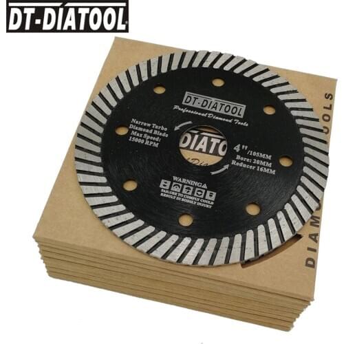 10pcs Dry or Wet Professional Concrete Narrow Turbo Diamond Saw Blade Cutting Disc for Stone Granite Masonry Block Concrete