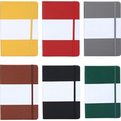 Hardcover Writing Notebook A5 Business Notepad Travel Handbook 192 Pages PU Notebook Stationery Notepad Artist Notepad