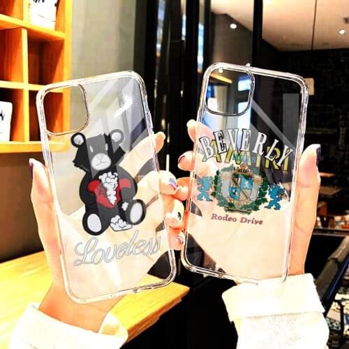 American brand design-Amiri Phone Cases Transparent For iphone12 11 Pro Max X XR XS MAX 7 8 plus 6S 2020 SE 12Mini Cover