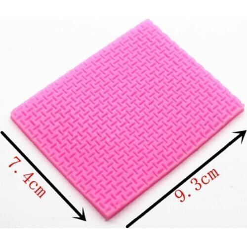P303 double sugar silicone impression super light soft clay TaoCai clay mold manual biscuits small grid woven texture pad