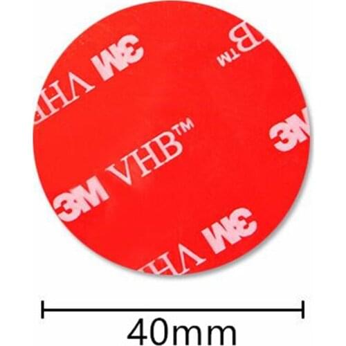 3M 5608VHB double-sided tape gray strong non-marking waterproof resistant high viscosity for car photo frames Round 40mm