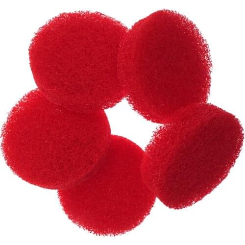 5Pcs 4Inch 100MM Red Polishing Sponge Buffing Cleaning Kit Scouring Scrub Pads Compound Auto Polisher Kitchen Bathroom Car