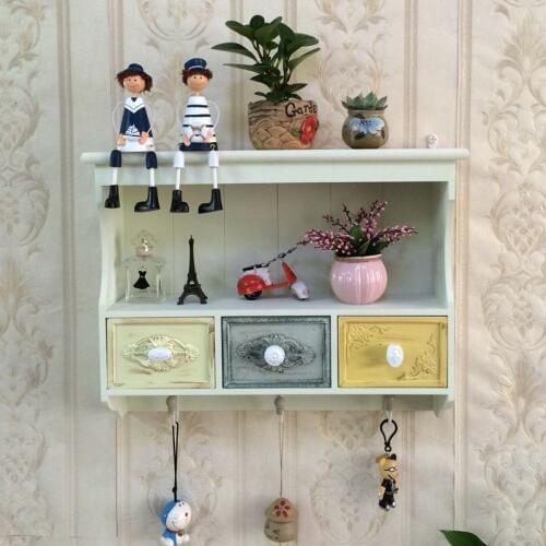 Creative Wall Racks Living Room Decorative Drawer Entrance Key Storage Box Closet Home Art Furnishing Decoration Accessories