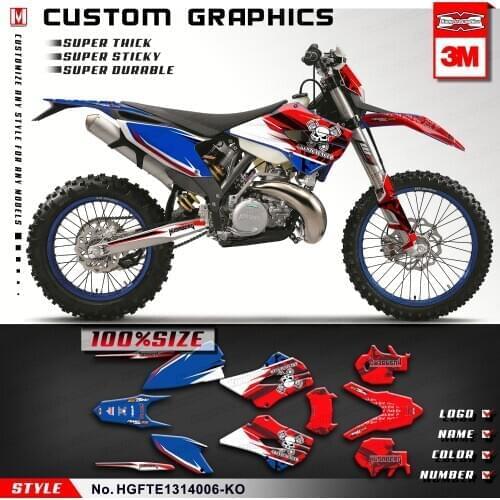 KUNGFU GRAPHICS Dirt Bike Stickers Wrap Kit for Husaberg TE FE 125 250 300 TE125 TE250 TE300 FE250 FE350 FE450 FE501 2013 2014