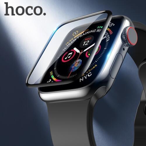 HOCO original 3D Curved Screen Protector for Apple iWatch 4 Full Cover Protective Glass for Apple Watch Series 5 40mm 44mm Film