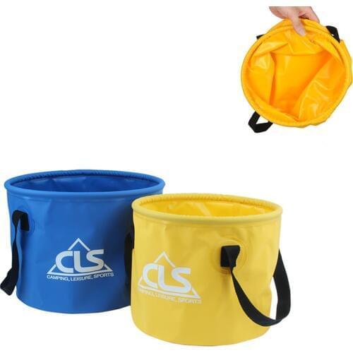 10-20L Outdoor Camping Washing Bag Portable Folding Bucket Fishing Camping Gear Round Bag Kitchen Supplies