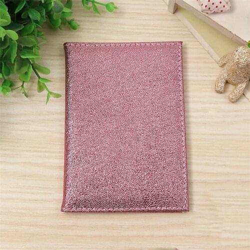 Luxury Solid Passport Cover For Women Travel Passport Case Leather Pink Cute Passport Wallet Purse Girl Passport Holder