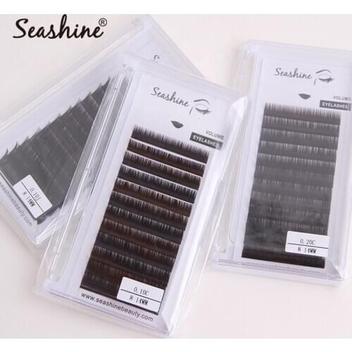 Seashine Faux Mink Eyelash Extensions Individual Eyelashes False Eyelashes B C D L Curl Natural Lashes Eyelashes Extension