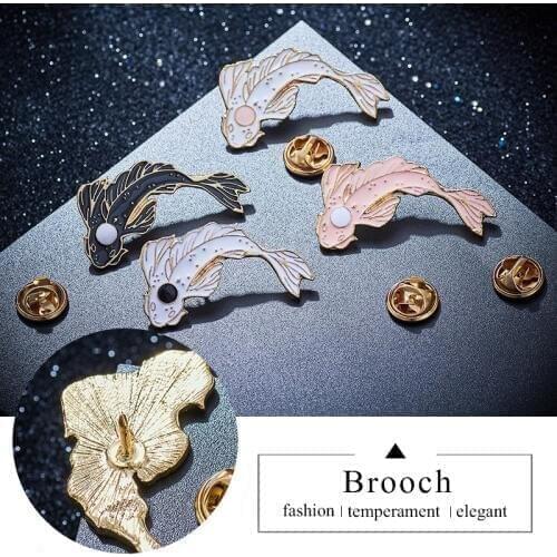 SHUANGR Black Brooches For Clothes