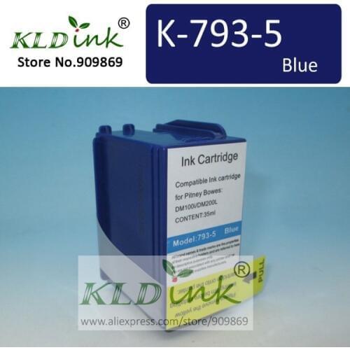 Compatible 793-5 793-5SB 793-5Bl 4137935BI Blue Postage Meter Ink for Pitney Bowes DM100 Meter
